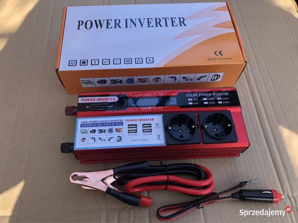 Przetwornica prądu 12v 230 v 1500w Biała Podlaska sprzedam