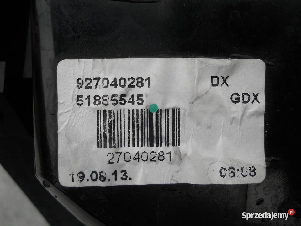 FIAT 500 LAMPA TYLNA PRAWA