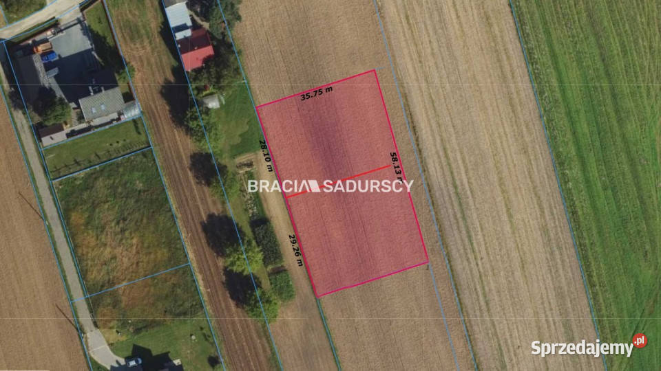 Ogłoszenie działka Kraków 1004m2