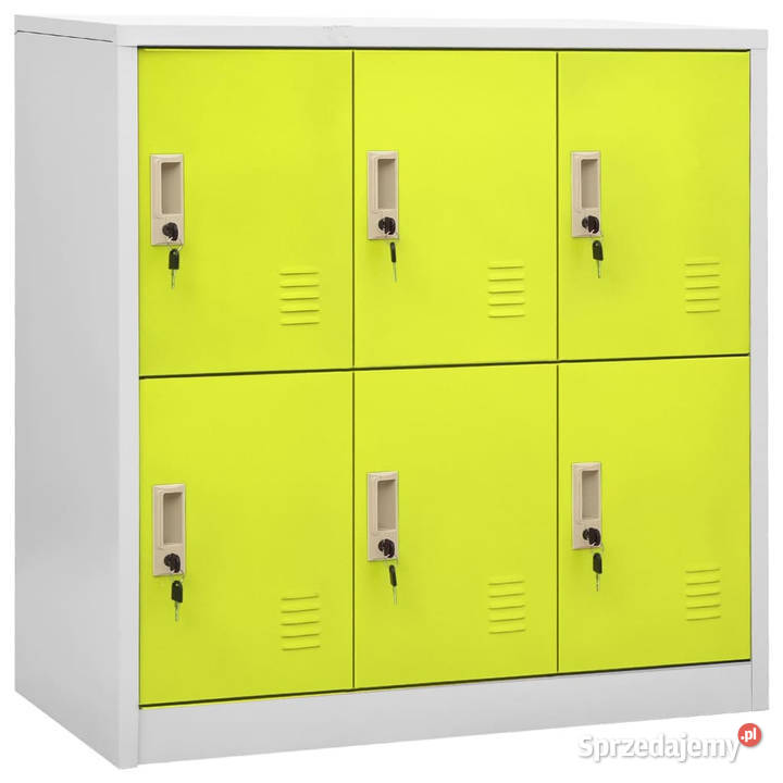 Szafki zamykane 5 jasnoszarozielone 90x45x925 Warszawa sprzedam