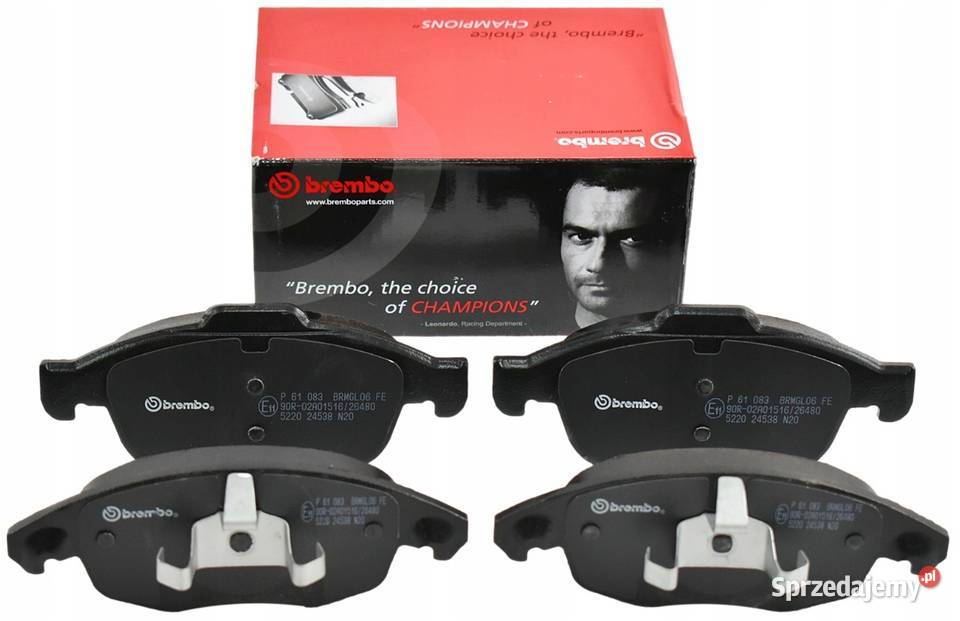 Zestaw klocków hamulcowych Brembo BRE P 61 083 osobowe Motoryzacja Zawadzkie sprzedam