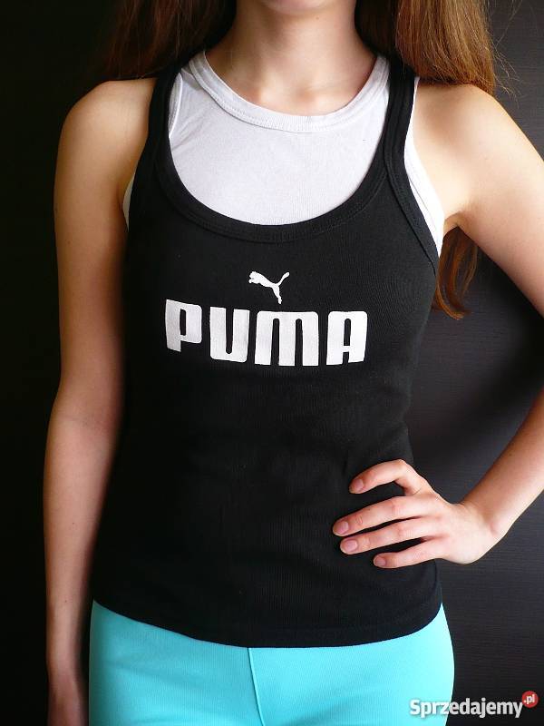 Czarnobiały top na ramiączkach Puma xs 34 s 36 kujawsko-pomorskie Toruń