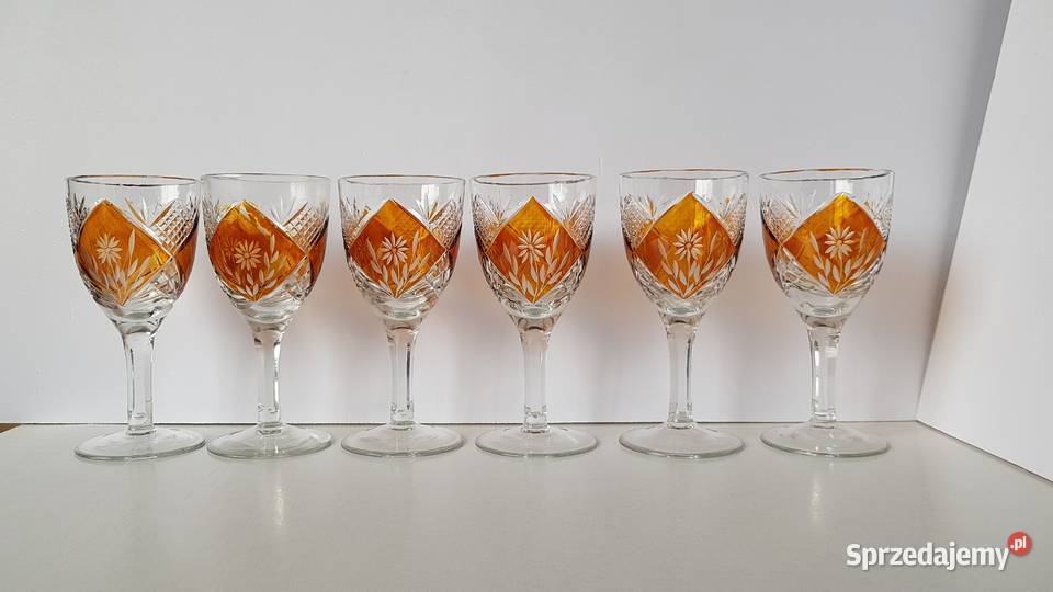 Kryształowe kieliszki 120 ml kolorowy kryształ Dąbrowa Górnicza