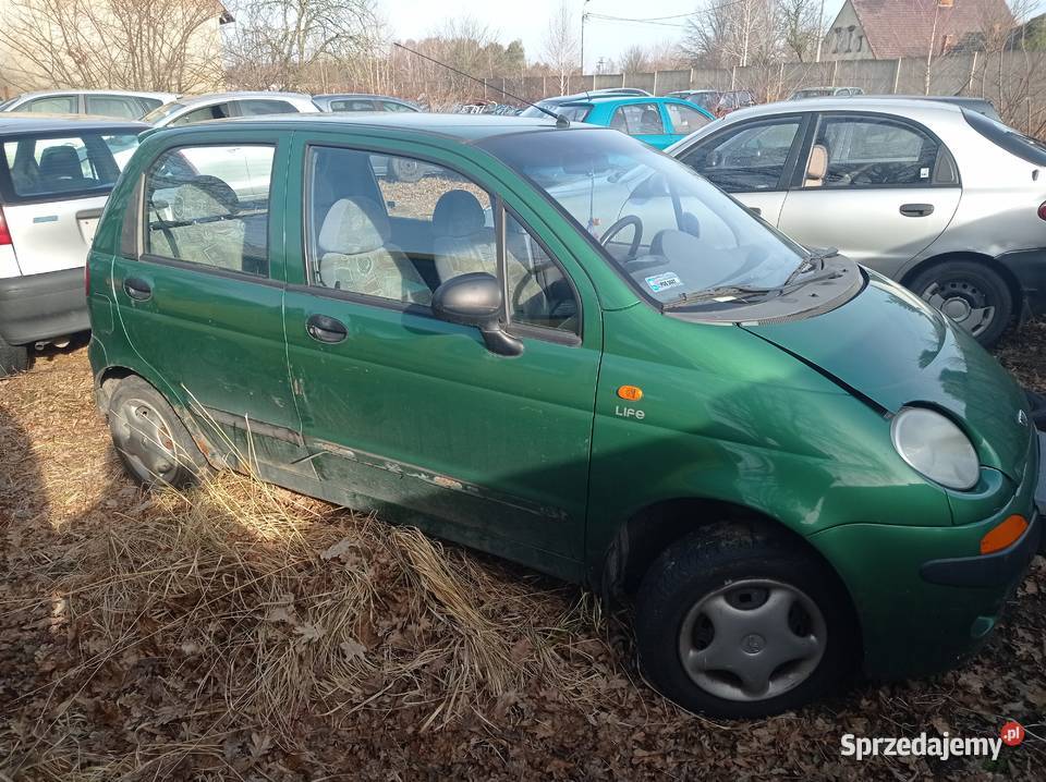 Daewoo Matiz 08 37 kW 1999 r dawca części Samochody na części Szklarka Myślniewska