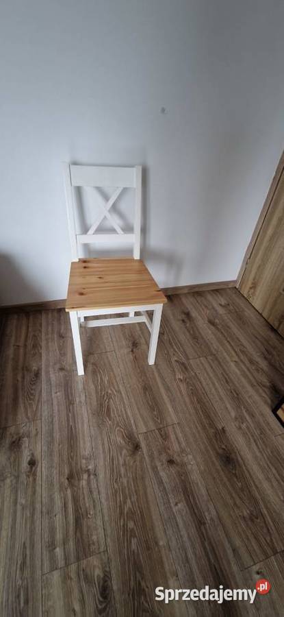 krzesło do kuchni i jadalni drewniane białe 34cm Kraków