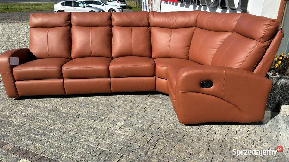 Narożnik 296x184 SKÓRA NATURALNA 100 gruba śląskie Żory