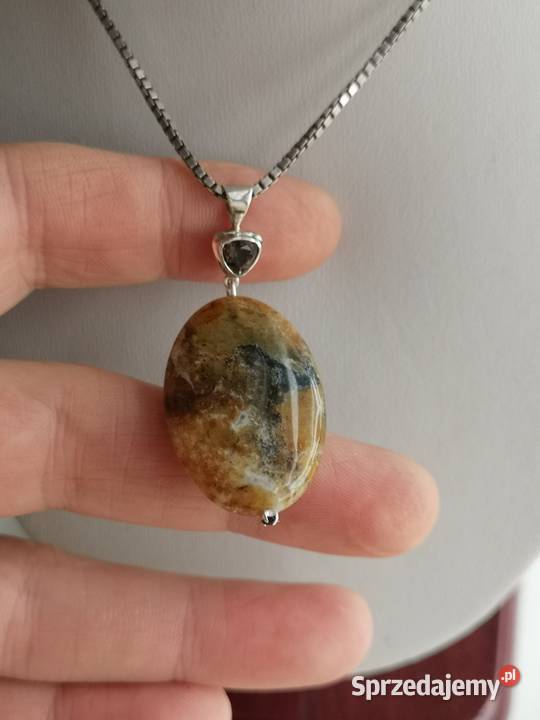 zawieszka opal i granat Mirakowo