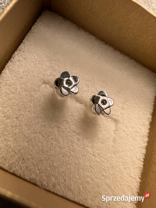 Kolczyki srebrne kwiaty kwiatki Jasło