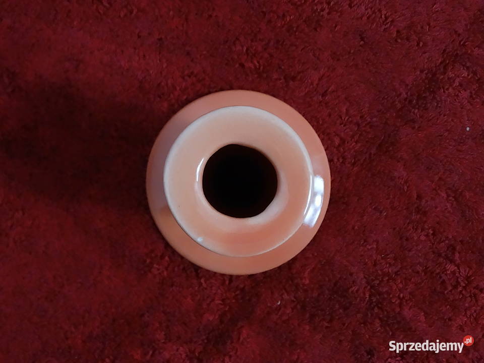 Stylowy ceramiczny świecznik soczysty pomarańcz Biłgoraj