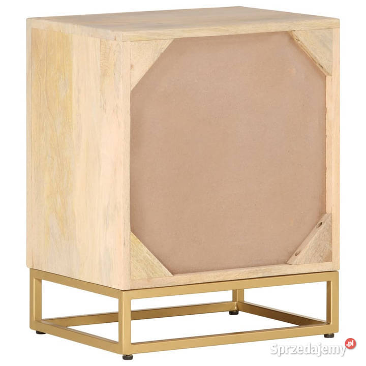 Szafka nocna 40x30x50 lite drewno mango i żelazo Warszawa sprzedam