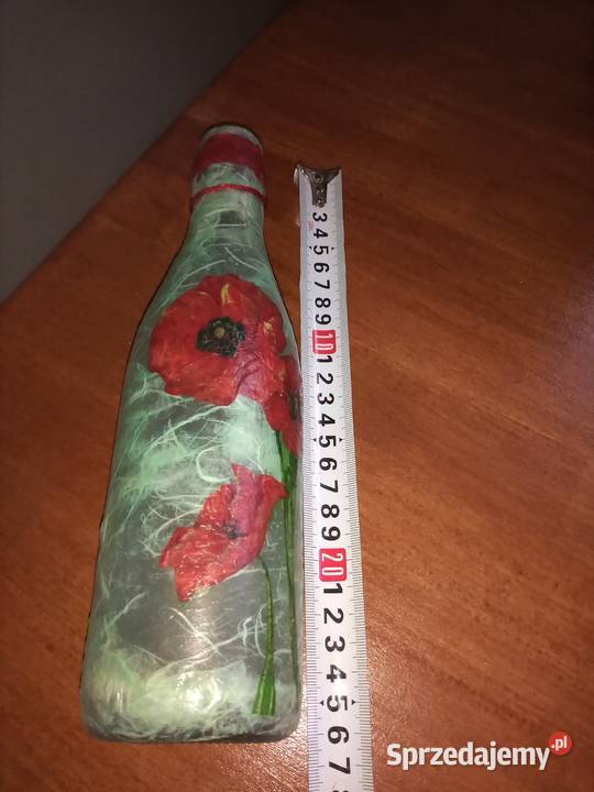 Butelka w maki decoupage Słupsk sprzedam
