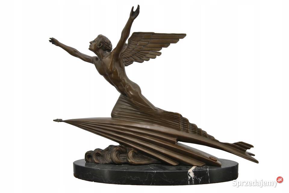 Figura z Brązu Styl Prezent The Aviator Rzeźba Kraków
