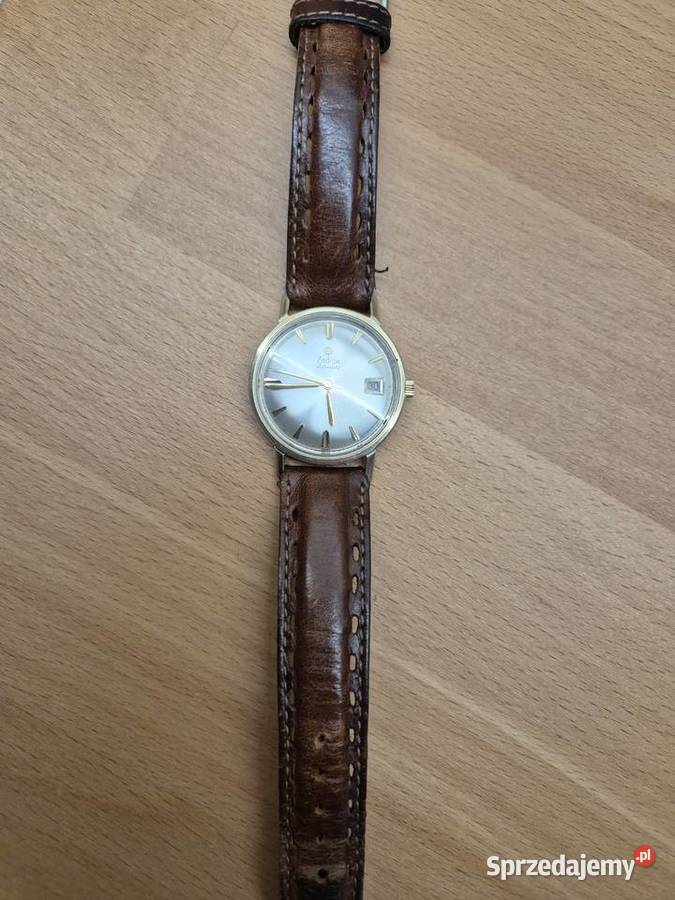 Złocony zegarek automatyczny vintage Zodiac Męskie śląskie sprzedam