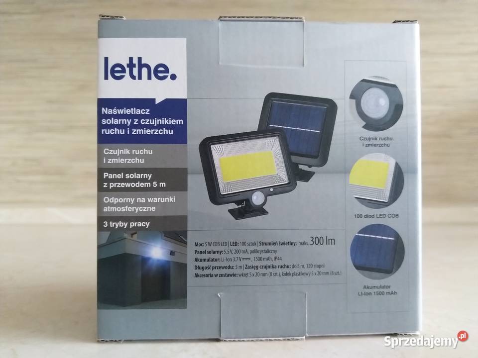 NAJTANIEJ Naświetlacz Solarny z Czujnikiem Ruchu Zabrze