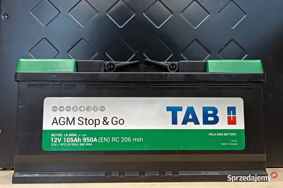 788x645x112 Akumulator TAB AGM STARTSTOP 105Ah Rok produkcji 2023