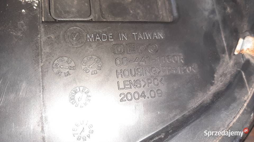 lampa prawa przenia Audi A3 8p DEPO prawy przód dolnośląskie Dębno