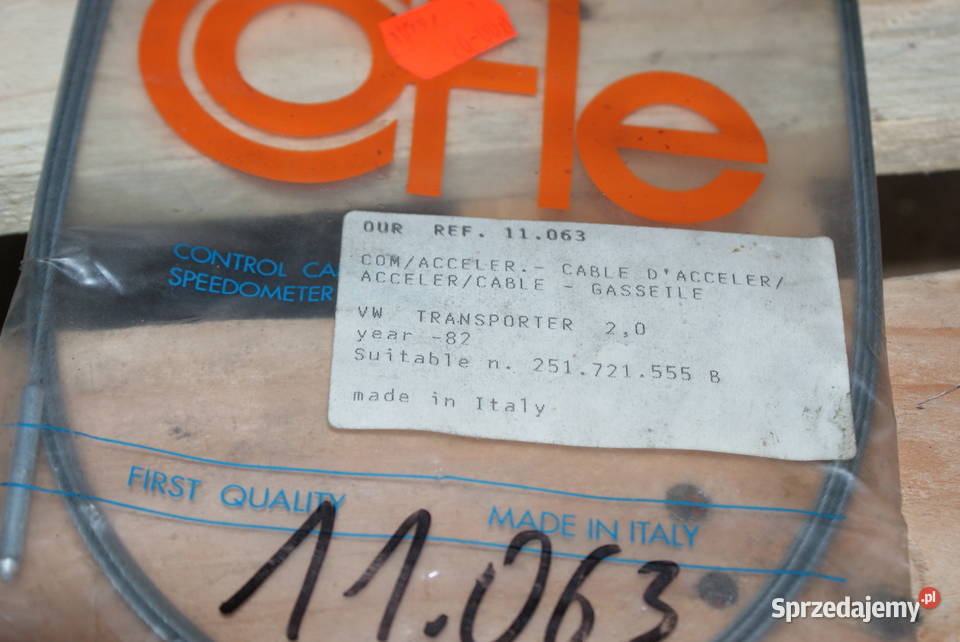 LINKA GAZU VW TRANSPORTER 20 3805 COFLE 11063 Pozostałe Białobrzegi