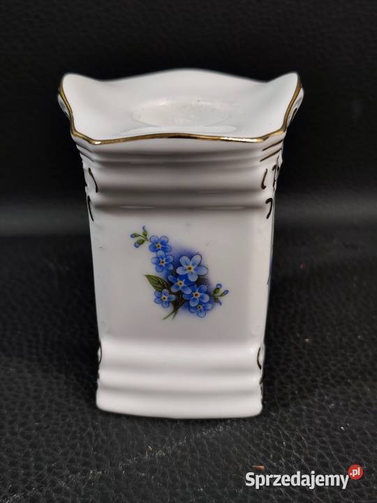 Luksusowy Porcelanowy Świecznik Prunkstck Ernst Poddębice