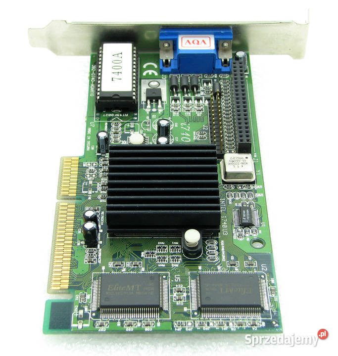 Intel i740 8MB 64bit SDRAM DSUB AGPx2 33v retro Komputery i Akcesoria łódzkie Cielądz