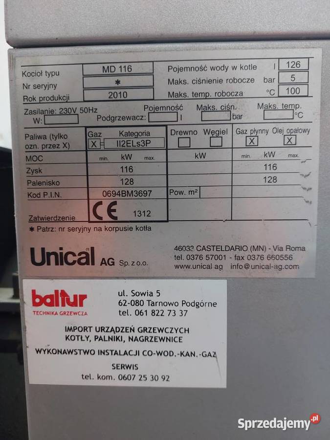Kotłownia kontenerowa 116kW na olej opałowy gaz Warszawa