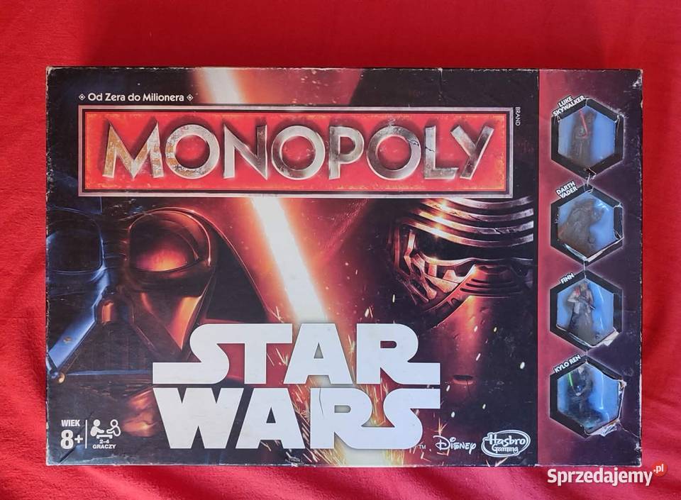 Star Wars Monopoly Gra planszowa planszówka Ekonomiczne i strategiczne Gdańsk