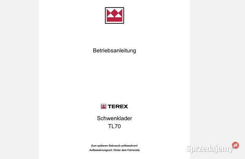 Terex Schaeff SKL853 TL70 SKL861 SKL833