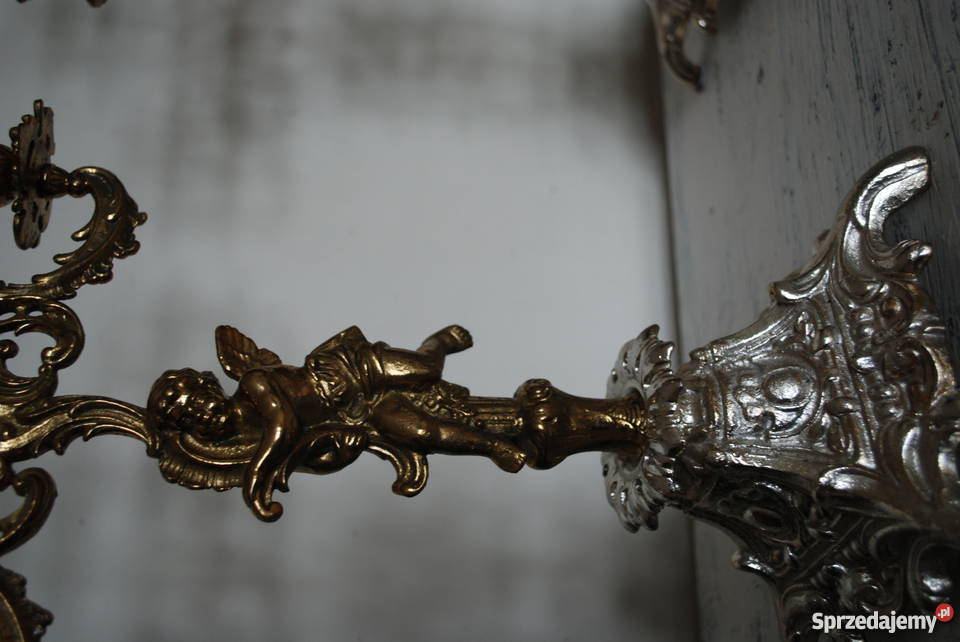 stare świeczniki antyk tanio wielkopolskie sprzedam