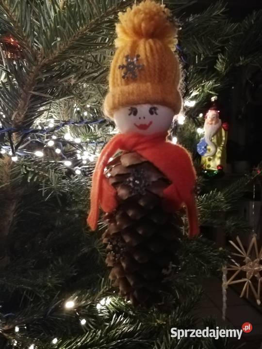 Szyszkowe ludziki zawieszki na choinkę małopolskie Kraków