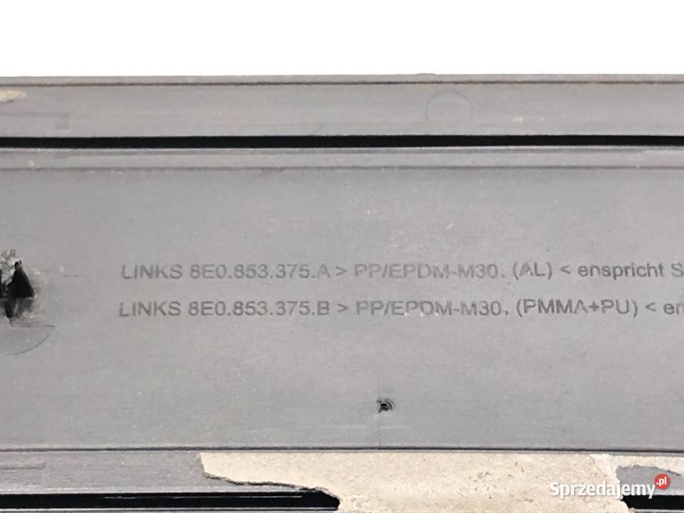 LISTWY NAKŁADKI PROGOWE KOMPLET SLINE AUDI A4 B6