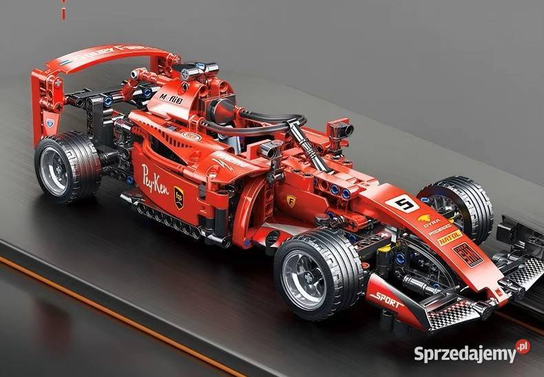 Klocki wyścigówka F1 prezent wieku 6 Milanówek sprzedam
