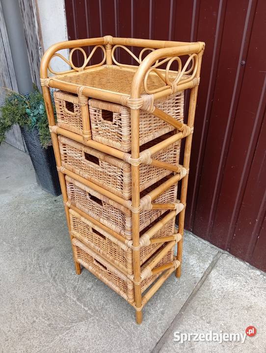 komoda rattanowa z szufladami 576