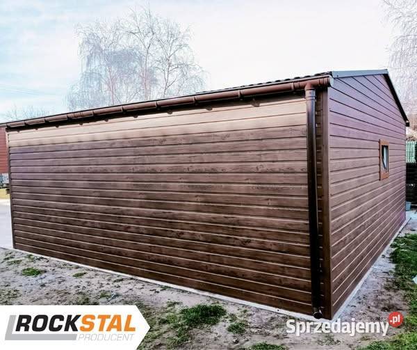 Garaż blaszany blaszak hala wiata konstrukcja 35.76m2