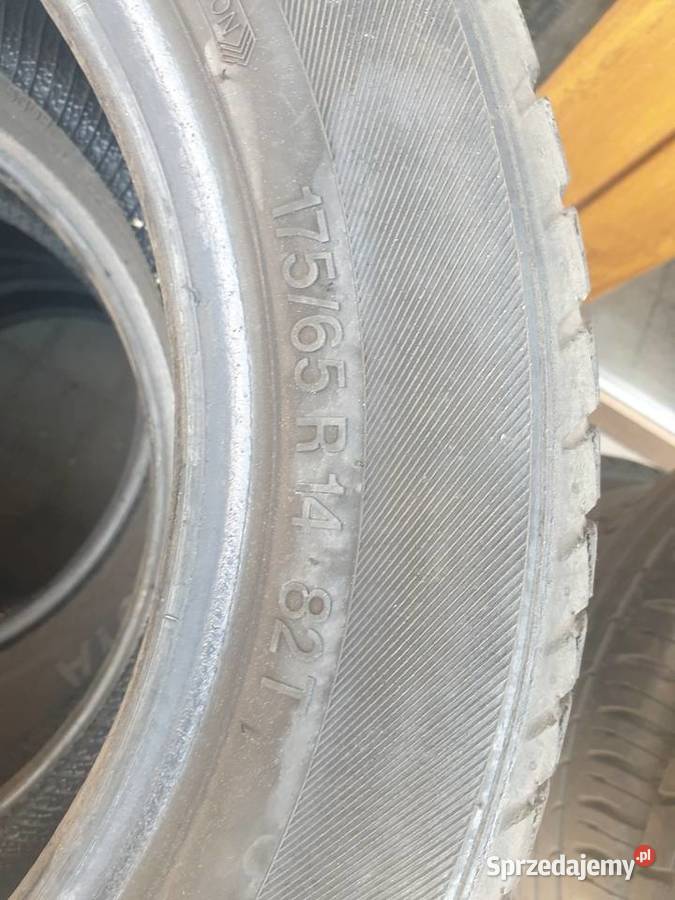 4 sztuki opon 17565 R14 5 mm bieżnika Dobre Miasto sprzedam