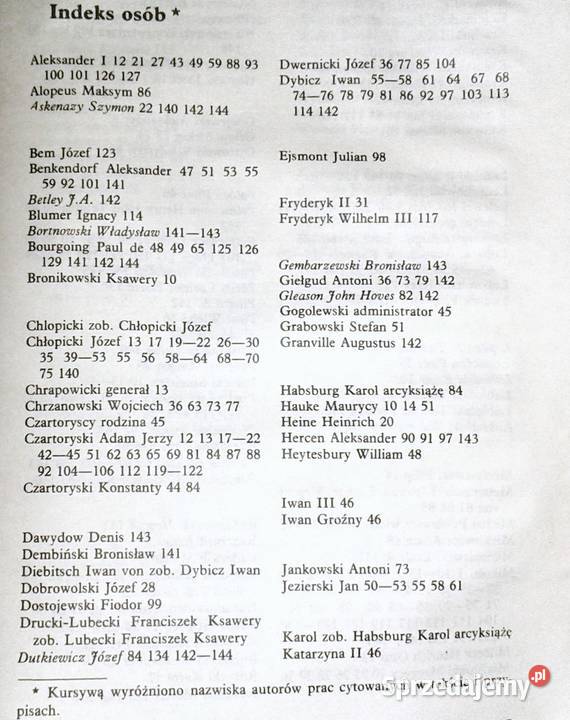 Szanse powstania listopadowego Jerzy Łojek Rok wydania 1986