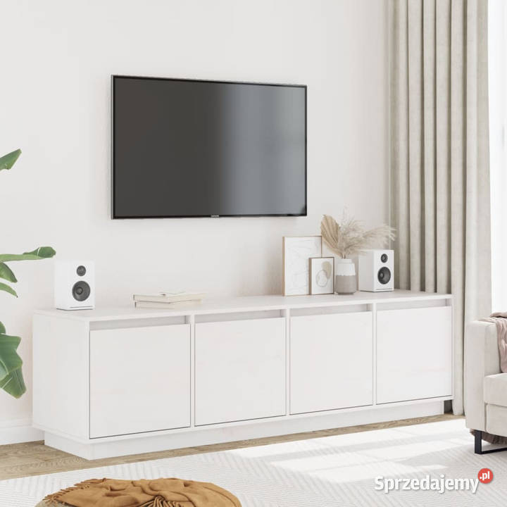 Szafka pod telewizor biała 156x37x45 lite drewno Warszawa sprzedam