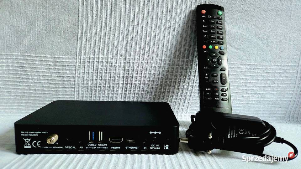 Odbiorniktuner AX 4KBOX HD60 S2X Pilot Zasilacz Tunery Książenice