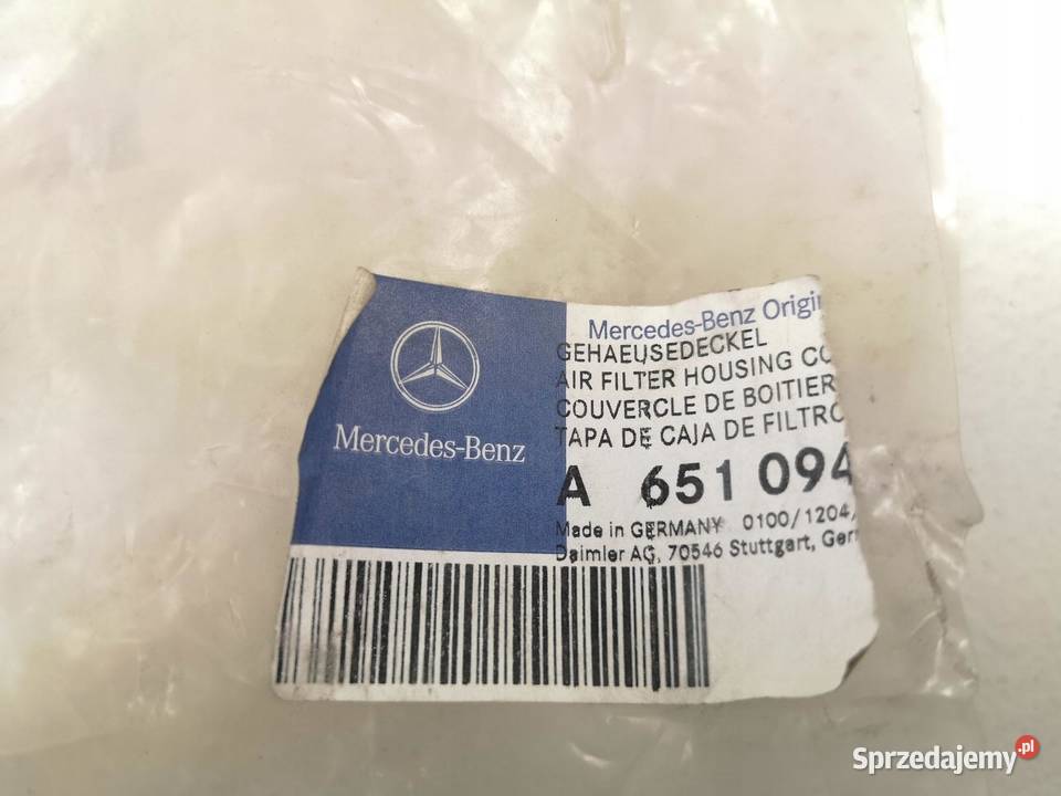 POKRYWA OBUDOWY FILTRA POWIETRZA MERCEDES EKLASA sprzedam