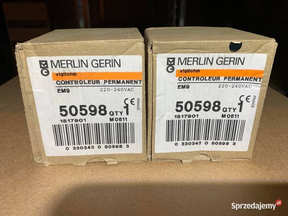 MERLIN GERIN VIGILOHM EM9 50597 FAULT DETECTOR mazowieckie Warszawa sprzedam