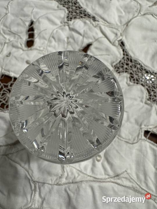 Wazonik kryształowy z czasów PRL lata 70 te 20 Porcelana i szkło śląskie sprzedam