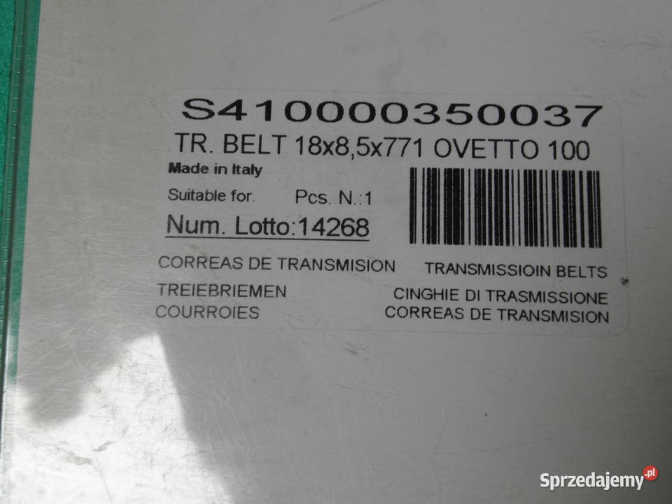 Pasek klinowy Yamaha OWETTO 100ccm 18 x 85 x 771 Układ napędowy
