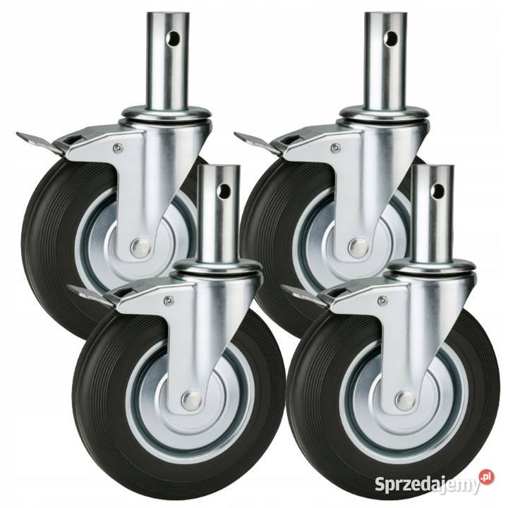 4xmocne kółka do rusztowan 200mm 740 2x hamulcem