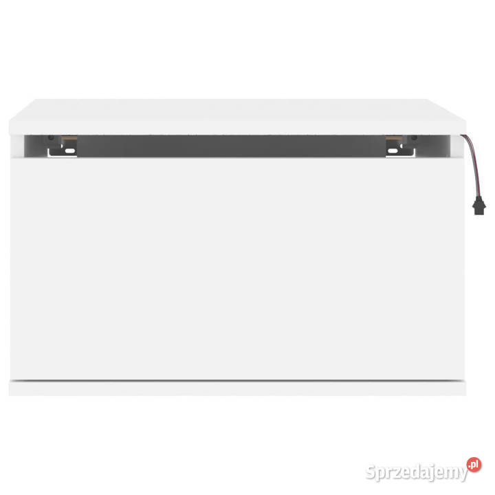 Wiszące szafki nocne z LED 2 białe WM836827
