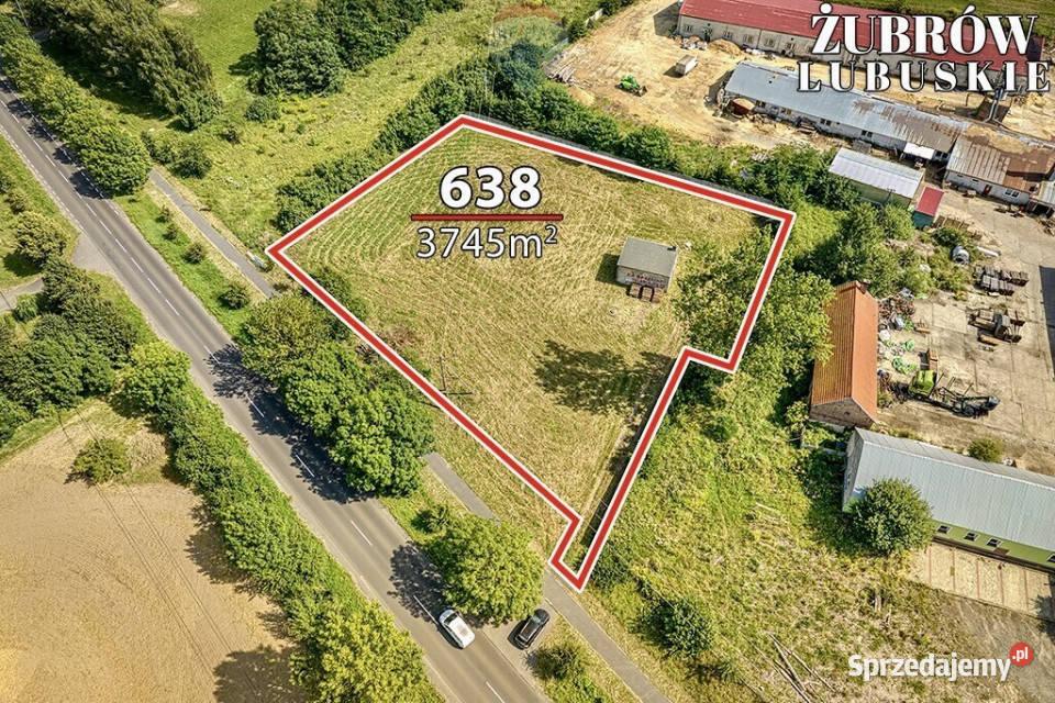 Działka inwestycyjna z WZ 3745 m 0m Żubrów