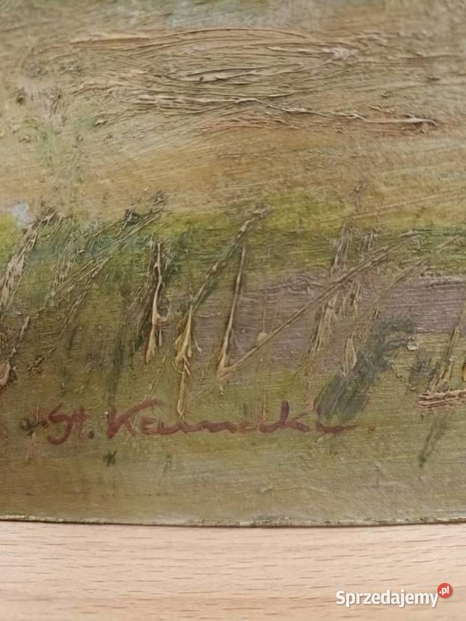 Pejzaż z wiejskiej drogi Malarstwo Bielsko-Biała