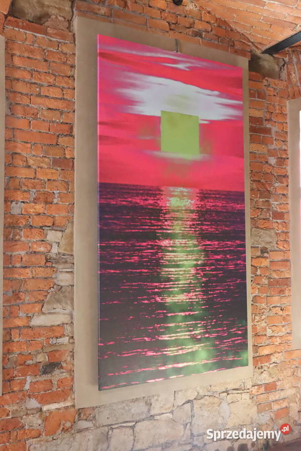 Duży obraz salon pokój jadalnia pracownia ZACHÓD Pszczyna