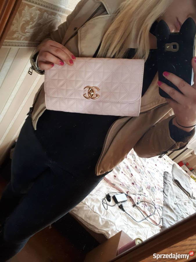 Torebka kopertówka Chanel Kors Versace LV Gucci różowy Lublin