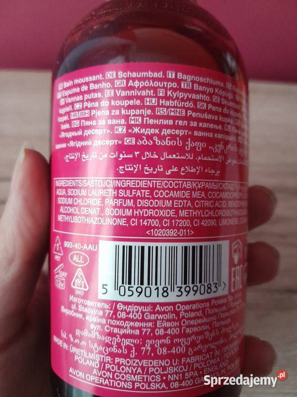Płyn do kąpieli Avon Berries In Chocolate 250ml Siewierz