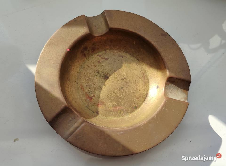 Stara mosiężna popielniczka Gdańsk