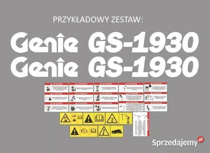 Naklejki oklejenie GENIE każdy model Zamiennik Janików