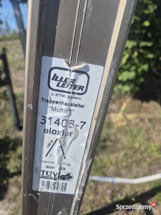 drabina schodowa iller leitter 6 stopni Poddębice sprzedam